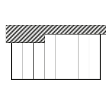 Flachdach aus Glas Terrassenueberdachung individuelle Form 1