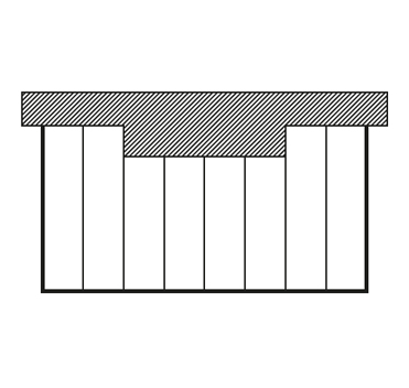Flachdach aus Glas Terrassenueberdachung individuelle Form 2