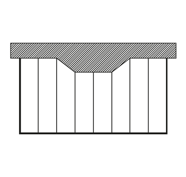 Flachdach aus Glas Terrassenueberdachung individuelle Form 3